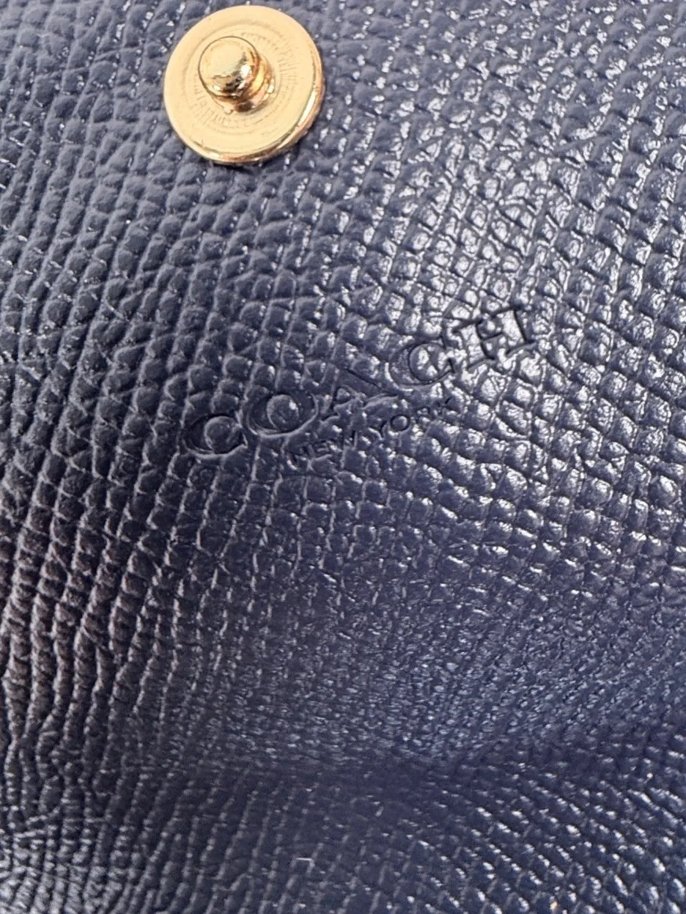 Coach wallet Navy Leather